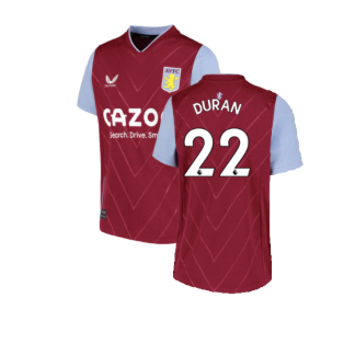 2022-2023 Aston Villa Home Shirt (Kids) (Duran 22)