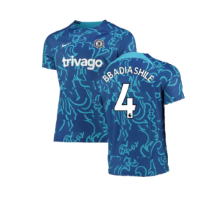 2022-2023 Chelsea Pre-Match Training Shirt (Blue) (B Badiashile 4)
