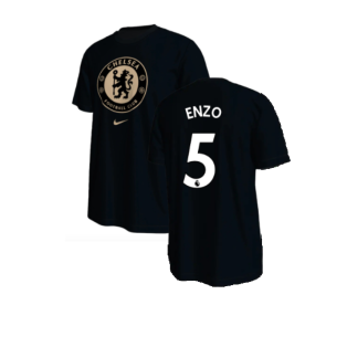 2022-2023 Chelsea Crest Tee (Black) (Enzo 5)