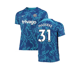 2022-2023 Chelsea Pre-Match Training Shirt (Blue) (Madueke 31)