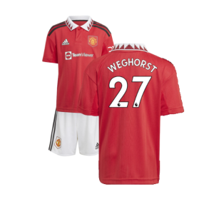 2022-2023 Man Utd Home Mini Kit (Weghorst 27)