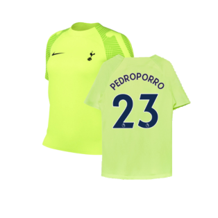2022-2023 Tottenham Training Shirt (Volt) - Kids (Pedro Porro 23)
