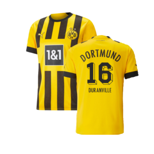 2022-2023 Borussia Dortmund Home Shirt (Duranville 16)