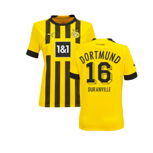 2022-2023 Borussia Dortmund Home Shirt - Ladies (Duranville 16)