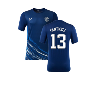 2022-2023 Rangers Matchday Short Sleeve T-Shirt (Navy) (Cantwell 13)