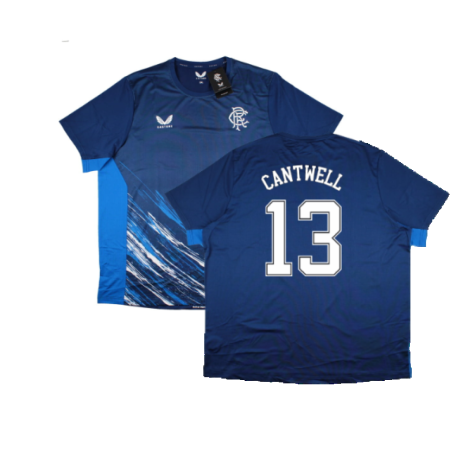 2022-2023 Rangers Match Day Tee (Navy) (Cantwell 13)