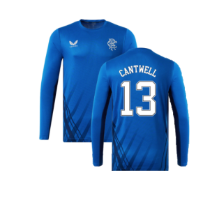 2022-2023 Rangers Long Sleeve Training Tee (Blue) (Cantwell 13)