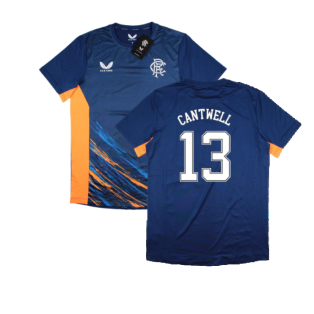 2022-2023 Rangers Match Day Tee (Navy-Orange) (Cantwell 13)