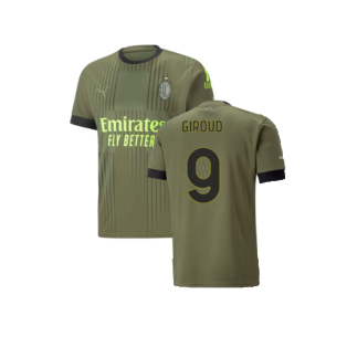 2022-2023 AC Milan Third Shirt - Kids (Giroud 9)