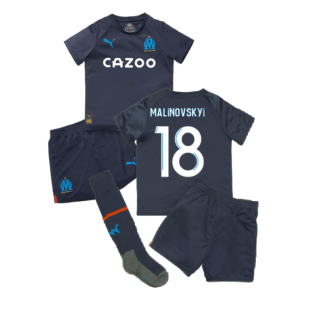 2022-2023 Marseille Away Mini Kit (Malinovskyi 18)