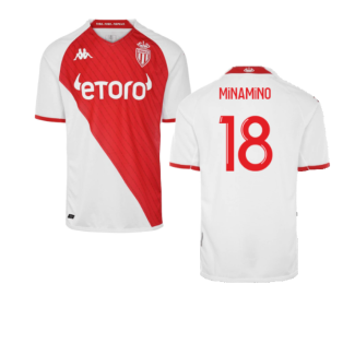 2022-2023 Monaco Home Shirt (Kids) (Minamino 18)