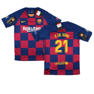 2019-2020 Barcelona CL Home Shirt (Kids) (S.ROBERTO 20)