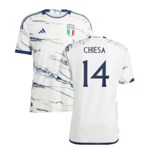 2023-2024 Italy Authentic Away Shirt (CHIESA 14)