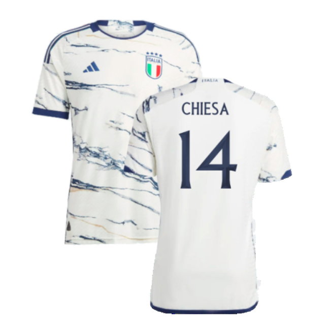2023-2024 Italy Authentic Away Shirt (CHIESA 14)