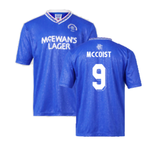 Rangers 1990 Home Retro Football Shirt (McCoist 9)
