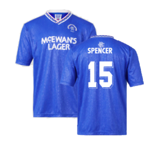 Rangers 1990 Home Retro Football Shirt (Spencer 15)