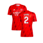 2023-2024 Arsenal Pre-Match Shirt (Red) (Saliba 2)