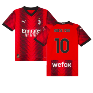 2023-2024 AC Milan Home Shirt (Kids) (Rafa Leao 10)