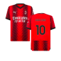 2023-2024 AC Milan Home Authentic Shirt (Rafa Leao 10)