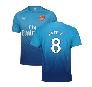 2017-2018 Arsenal Away Shirt (Arteta 8) - Kids