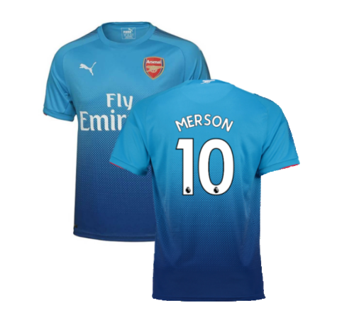 2017-2018 Arsenal Away Shirt (Merson 10)