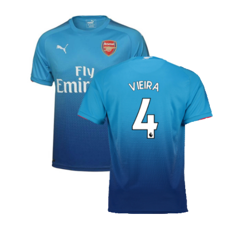 2017-2018 Arsenal Away Shirt (Vieira 4)