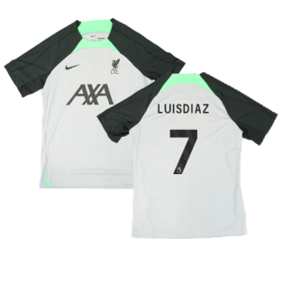 2023-2024 Liverpool Dri-Fit Strike Training Shirt (Grey) (Luis Diaz 7)