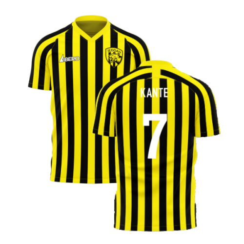 Al-Ittihad 2025-2026 Stripe Home Concept Football Kit (Libero) (Kante 7)
