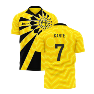 Al-Ittihad 2023-2024 Home Concept Football Kit (Libero) - Kids (Long Sleeve) (Kante 7)