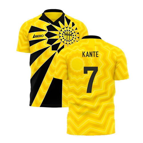 Al-Ittihad 2025-2026 Home Concept Football Kit (Libero) - Kids (Long Sleeve) (Kante 7)