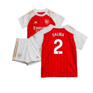 2023-2024 Arsenal Home Baby Kit (Saliba 2)