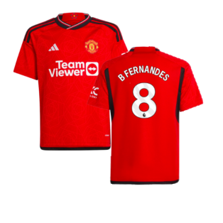 2023-2024 Man Utd Home Shirt (Kids) (B Fernandes 8)