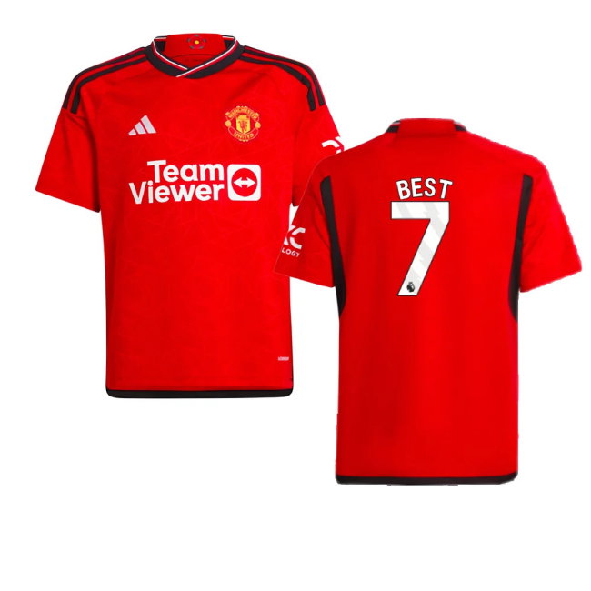 2023-2024 Man Utd Home Shirt (Kids) (Best 7)