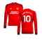 2023-2024 Man Utd Home Long Sleeve Shirt (Kids) (V Nistelrooy 10)