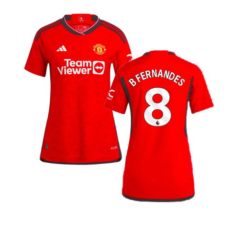 2023-2024 Man Utd Authentic Home Shirt (Ladies) (B Fernandes 8)