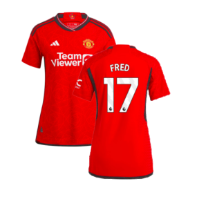 2023-2024 Man Utd Authentic Home Shirt (Ladies) (Fred 17)