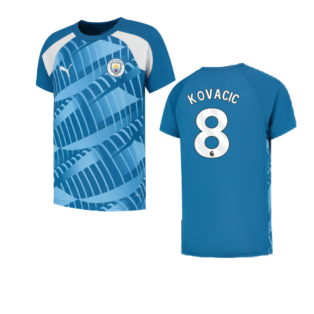 2023-2024 Man City Pre-Match Jersey (Lake Blue) (Kovacic 8)