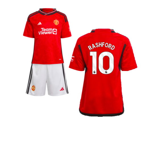 2023-2024 Man Utd Home Mini Kit (Rashford 10)