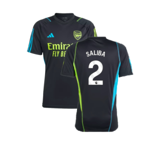 2023-2024 Arsenal Training Jersey (Black) (Saliba 2)