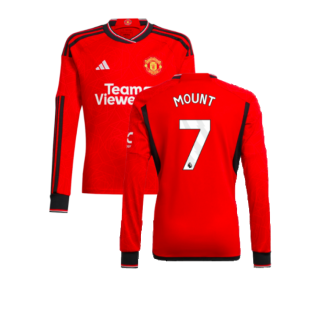 2023-2024 Man Utd Home Long Sleeve Shirt (Kids) (Mount 7)