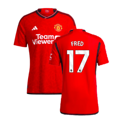 2023-2024 Man Utd Authentic Home Shirt (Fred 17)