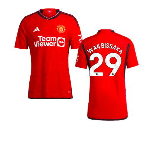 2023-2024 Man Utd Authentic Home Shirt (Wan Bissaka 29)