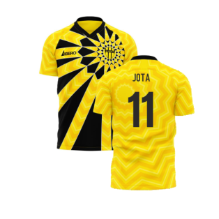 Al-Ittihad 2024-2025 Home Concept Football Kit (Libero) - Kids (Long Sleeve) (Jota 11)