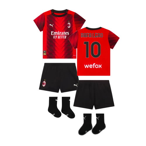 2023-2024 AC Milan Home Baby Kit (Rafa Leao 10)