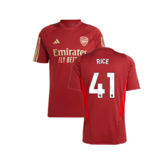 2023-2024 Arsenal Training Jersey (Red) (Rice 41)