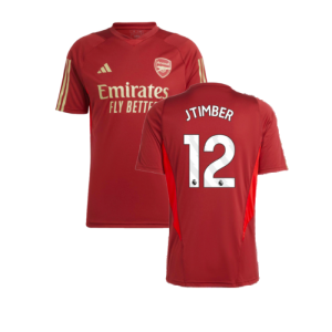 2023-2024 Arsenal Training Jersey (Red) (J Timber 12)