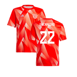 2023-2024 Bayern Munich Pre-Match Shirt (Red) - Kids (Guerreiro 22)