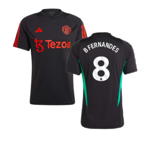 2023-2024 Man Utd Training Jersey (Black) (B Fernandes 8)