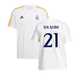 2023-2024 Real Madrid DNA Tee (White) (Brahim 21)