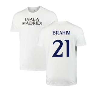 2023-2024 Real Madrid DNA Graphic Tee (White) (Brahim 21)